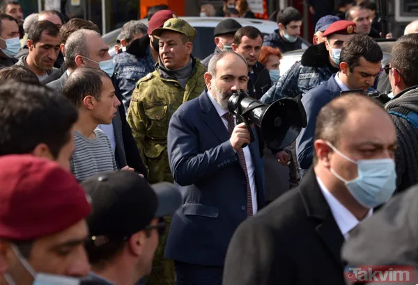 SON DAKİKA! Ermenistan'da darbe girişimi! Paşinyan sokağa indi! Son dakika fotoğrafları - 6