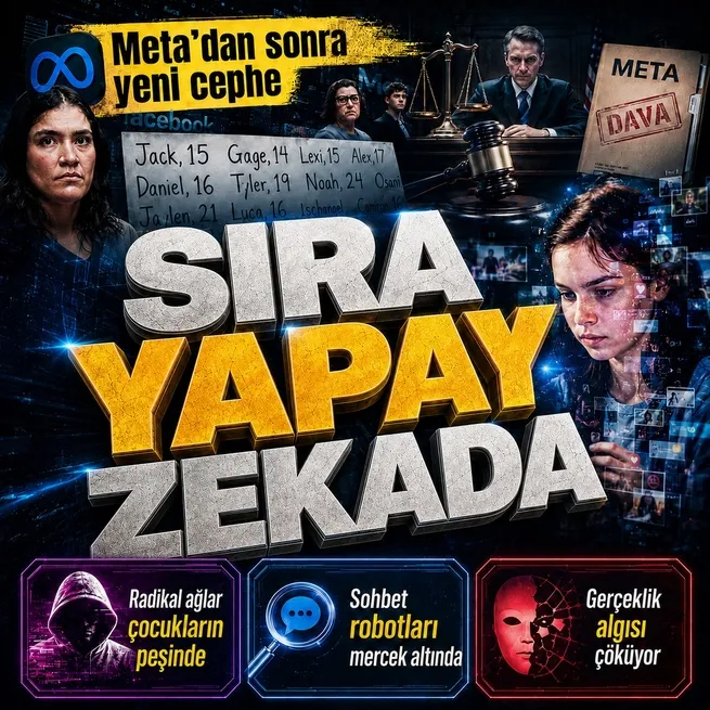Meta davası yeni dönemin kapısını araladı: Yapay zeka sohbet robotları da mercek altında