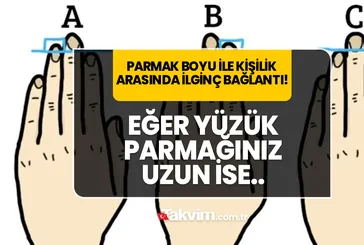 İşte ortaya çıkan kişilik özellikleri... Partnerinizin uzun yüzük parmakları var mı?