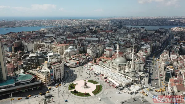 SON DAKİKA: İstanbul Taksim'de yapımı devam eden camide heyecanlandıran anlar! Dev avize ve kapı kasası takıldı! İnce işçiliğe geçildi - 22