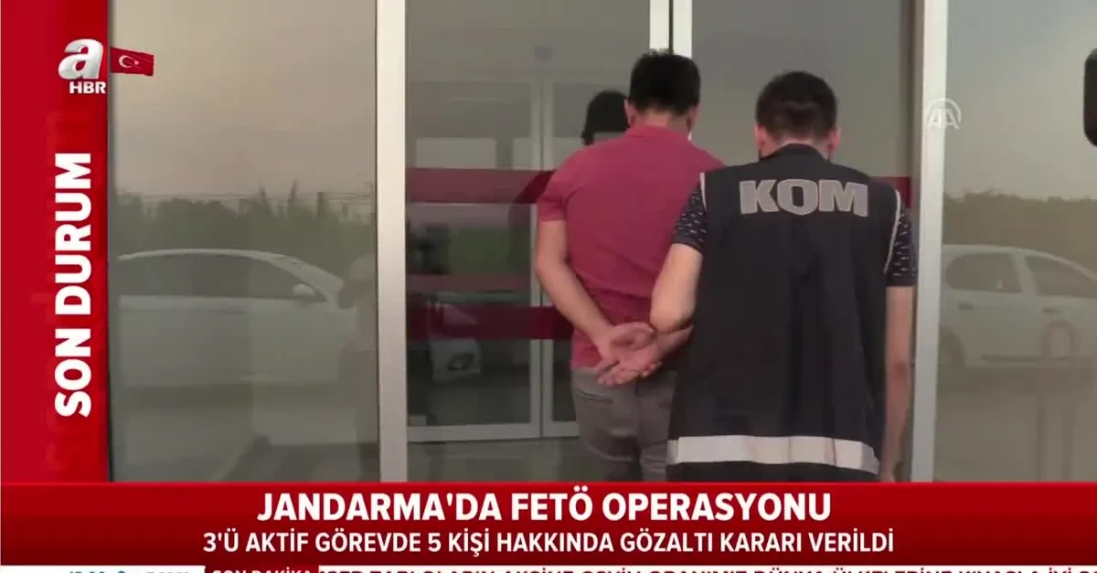 Son dakika: Jandarma Genel Komutanlığında FETÖ operasyonu: 5 gözaltı