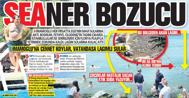 Çocuklar hastalık saçan atık suda yüzüyor! CHP'li İBB Başkanı Ekrem İmamoğlu keyif sürerken vatandaş lağımlı suyla cebelleşiyor