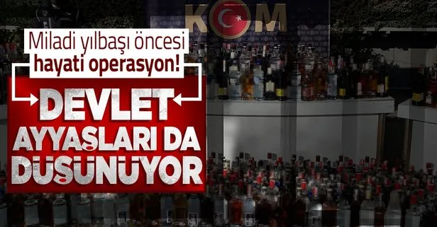 İstanbul’da Miladi yılbaşı öncesi hayati operasyon! Tonlarca litre sahte içki ele geçirildi