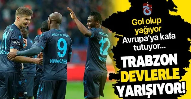 Trabzonspor devlerle yarışıyor! Gol olup yağıyor, Avrupa’ya kafa tutuyor...