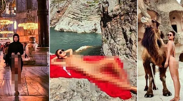 Ayasofya ve Türk Bayrağını fotoğraflarıyla hayasızlığına alet eden Marisa Papen kimdir? Ayasofya ve Kapadokya'da ne yaptı?-6