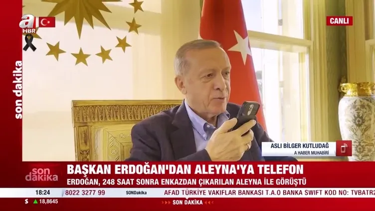 Başkan Erdoğan, enkazdan 248 saat sonra kurtarılan Aleyna Ölmez ile görüştü