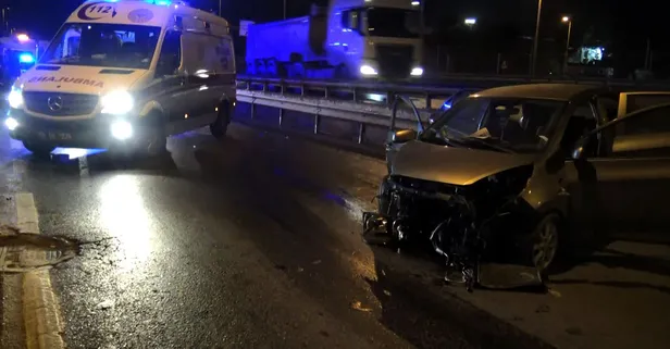 Avcılar D-100 Karayolu yan yolda kaza: 1 yaralı