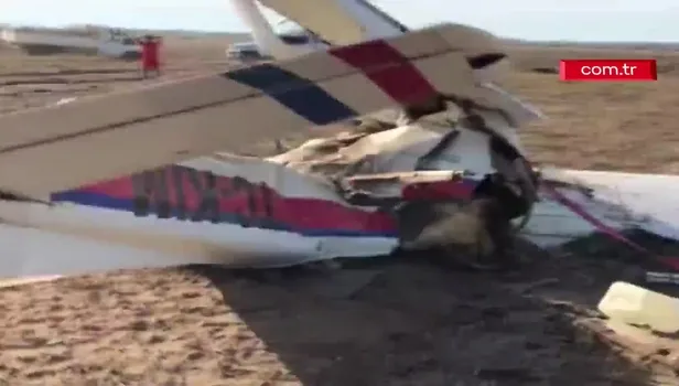 Antalya'da keşif uçağı düştü: 2 ölü