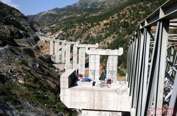 Doğu Anadolu Bölgesi'nde zirvede! 900 metre uzunluğundaki Bitlis Çayı Viyadüğü'nde çalışmalar devam ediyor - 6