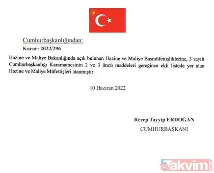 Başkan Recep Tayyip Erdoğan’ın imzasıyla yayımlanan Resmi Gazete’de atama kararları yer aldı