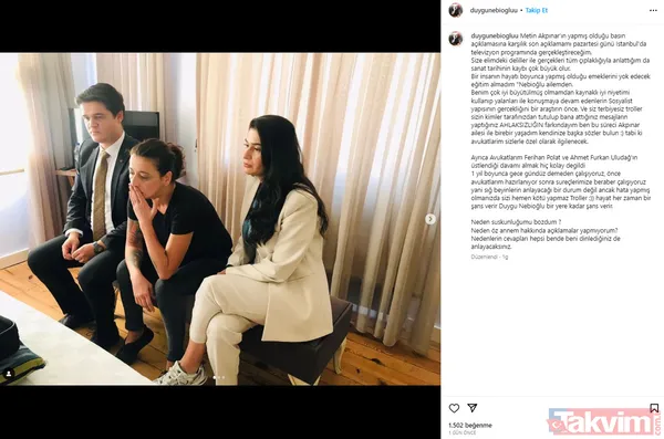 Nebioğlu İse Babası Akpınar'ın Yaptığı Bu Açıklama Üzerine "Size Elimdeki Deliller İle Gerçekleri Tüm Çıplaklığıyla Anlattığım Da Sanat Tarihinin Kaybı Çok...