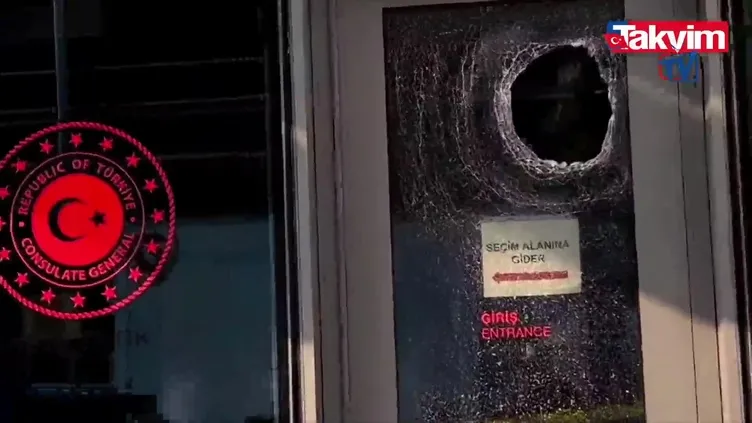 ABD'deki Türkevi'ne terör destekçilerinden saldırı | VİDEO