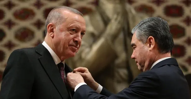 Başkan Erdoğan’a Türkmenistan Devlet İş Birliği Nişanı: Şerefle taşıyacağım