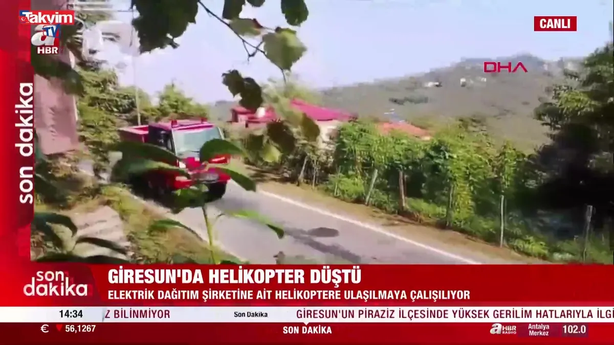 Giresun'da helikopter düştü iddiası! Belediye başkanından ilk açıklama geldi