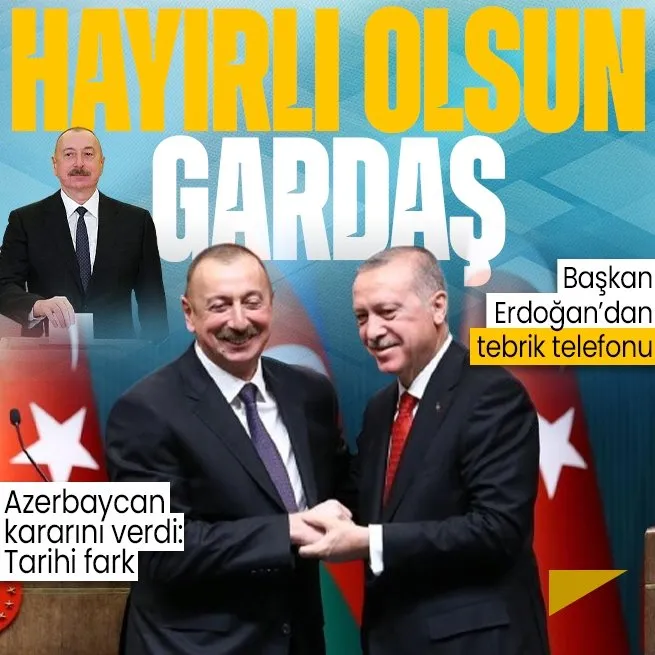 Azerbaycan kararı verdi! İlham Aliyev yeniden Cumhurbaşkanı seçildi | Başkan Erdoğandan tebrik telefonu