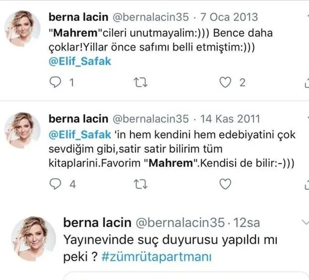 Berna Laçin’den FETÖ gelini Elif Şafak'ın pedofili skandalına destek! Mahrem kitabını öve öve bitiremedi-2