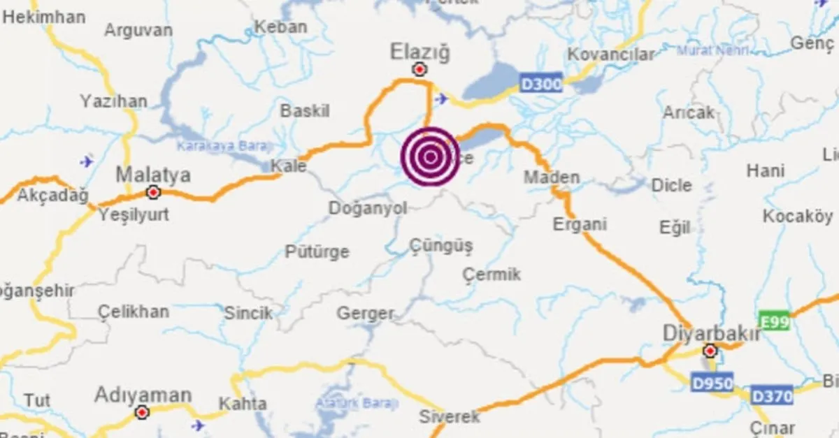 Son Dakika Elazig Da 3 8 Buyuklugunde Deprem Takvim