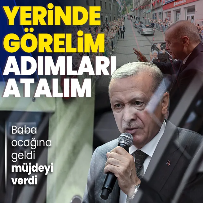 Başkan Erdoğandan baba ocağı Rizede önemli açıklamalar