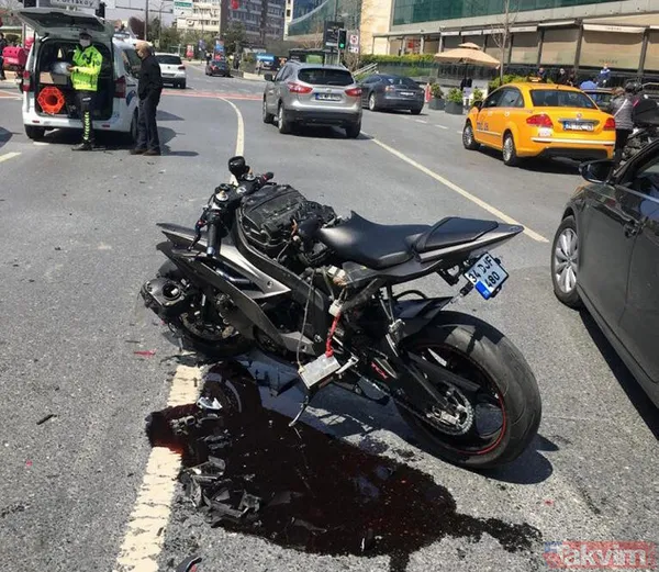 Etiler'de tek teker üzerinde motosiklet şovu kötü bitti - 4