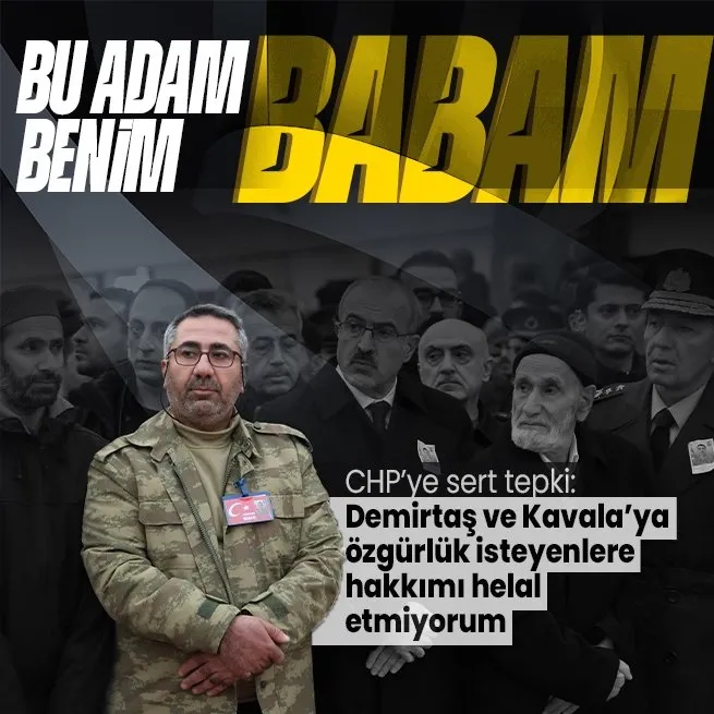 Son yolculuğuna uğurlanan şehit Kemal Aslanın babası: Selahattin Demirtaş ve Osman Kavalaya özgürlük isteyenlere hakkımı helal etmiyorum