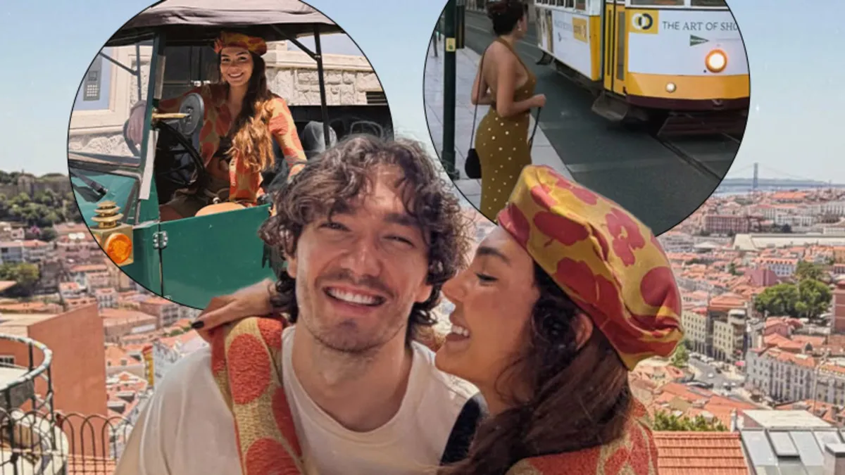 Lizbon sokaklarında aşk başkadır! Ebru Şahin ve Cedi Osman'ın Portekiz kaçamağı