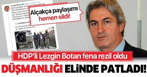 HDP’li Lezgin Botan fena rezil oldu! Düşmanlığı elinde patladı...