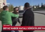 Beyaz TV muhabiri, tekme tokat dayak yedi
