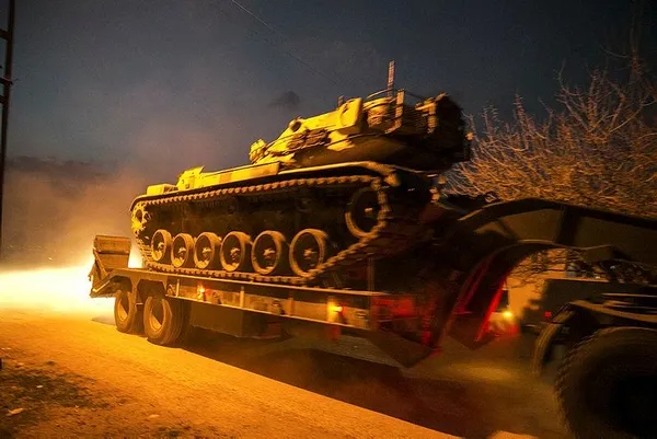Suriye sınırına tank sevkiyatı-1