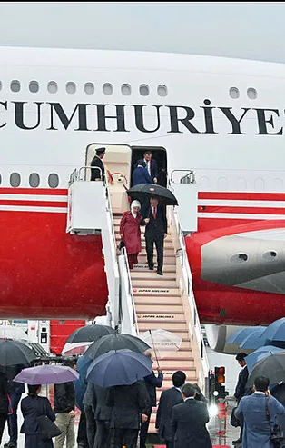 Başkan Erdoğan'a Osaka'da sürpriz karşılama