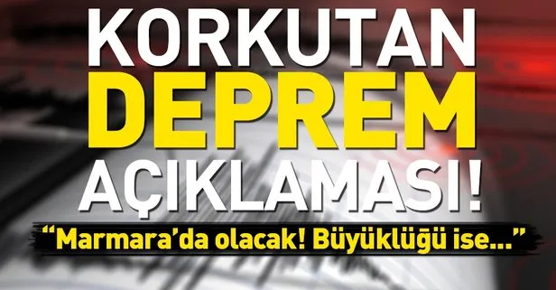 Prof. Dr. Sakınç: Marmara’da, 7.2 ve 7.4 civarında deprem bekleniyor