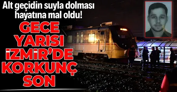 SON DAKİKA: İzmir’de gece yarısı korkunç son: İZBAN treninin çarptığı kişi hayatını kaybetti