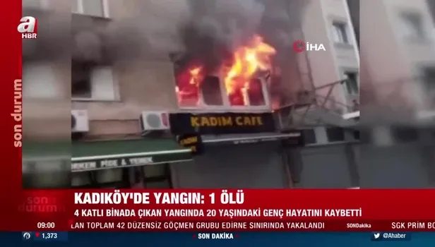 Kadıköy yangın son dakika: 1 ölü