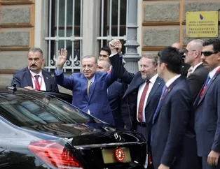 Cumhurbaşkanı Erdoğan, Bosna Hersekte böyle karşılandı