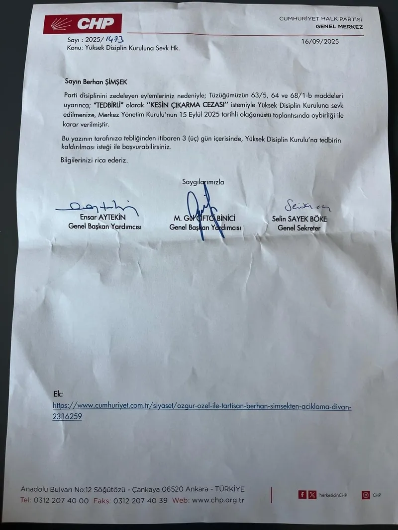 chpde-saibe-var-diyene-ihrac-kusatmasi-berhan-simsek-ekrem-imamoglu-ve-ozgur-ozele-daldi-parti-once-pavyon-son-1758630820154.jpeg CHP, Berhan Şimşek'i ihraç istemiyle disipline sevk etti (Takvim.com.tr)