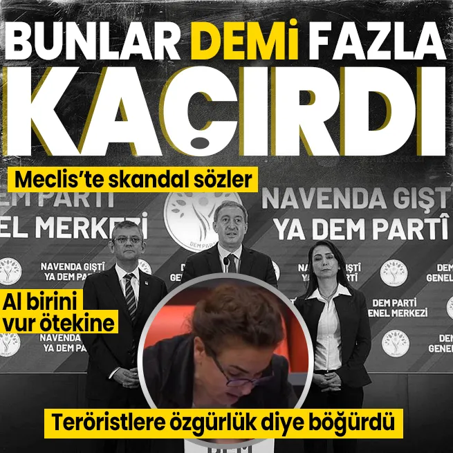 DEM Partili isimden Mecliste skandal sözler! Çiçek Otlu, Meclis’te hadsizliğe soyundu I Teröristlere özgürlük istedi
