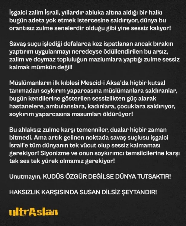 Galatasaraylı milli futbolcu Kerem Aktürkoğlu'ndan Filistin'e destek mesajı: Haksızlığa karşı susan dilsiz şeytandır-8