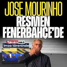 Jose Mourinho Fenerbahçe ile sözleşme imzaladı! Binlerce taraftar önünde imza attı