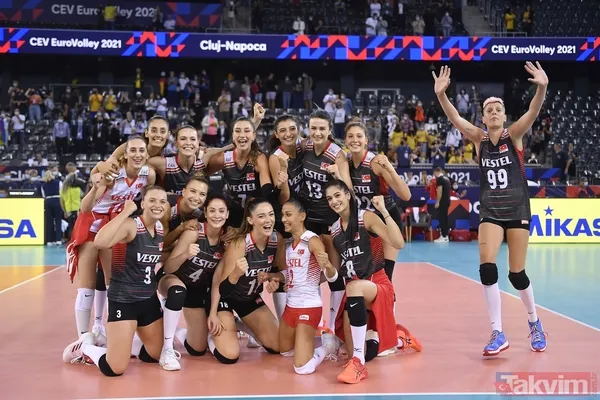 Filenin Sultanları 2021 CEV Kadınlar Avrupa Şampiyonası ilk maçında Romanya'yı 3-1 yendi - 43