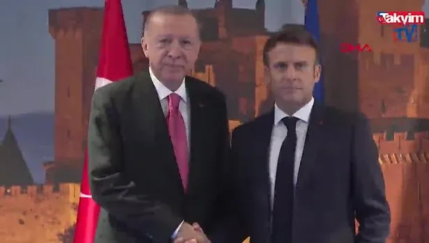 Başkan Erdoğan, Fransa Cumhurbaşkanı Macron ile görüştü