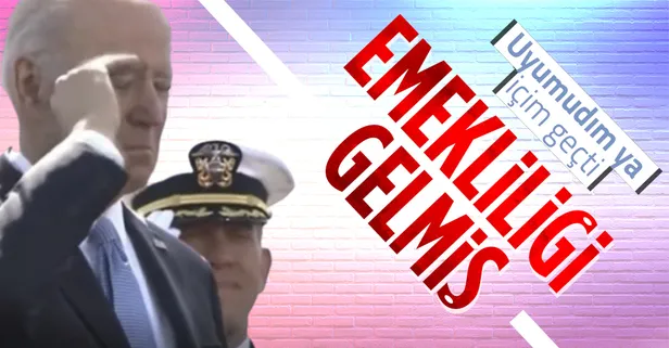 ABD Başkanı Joe Biden'ın gafları bitmek bilmiyor! Şimdi de selam verirken uyuyakaldı