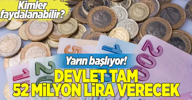 İşte 52 milyon liralık destek paketi!