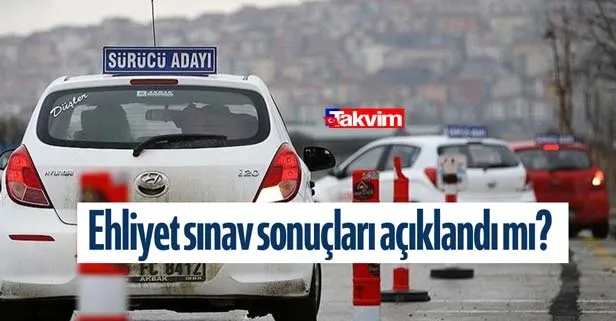 Ehliyet sınav sonuçları açıklandı mı? MEB 2021 e-sınav ehliyet sonucu sorgulama ekranı!