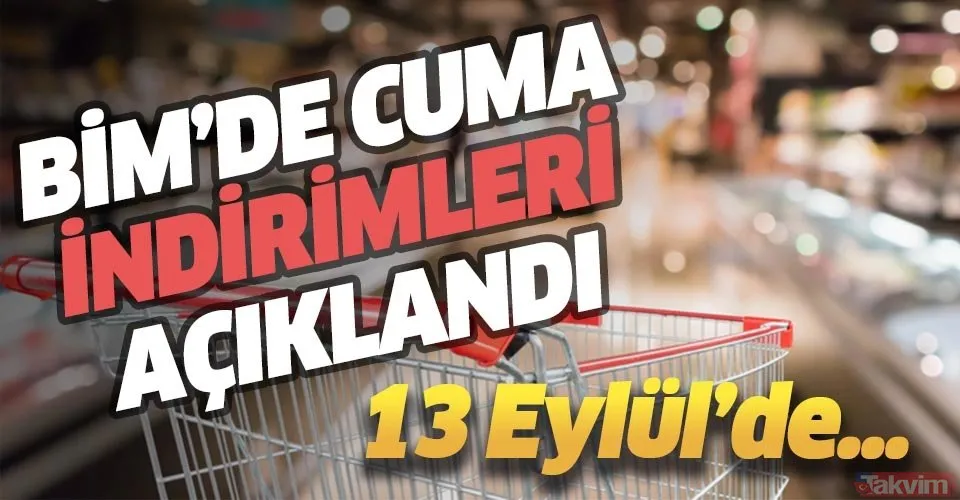13 Eylül BİM Aktüel Ürünler Kataloğu Cuma günü indirimleri çeşit çeşit