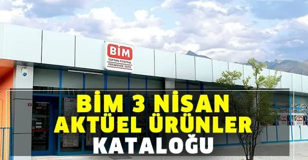 BİM 3 Nisan aktüel kataloğunda yeni ürünler!