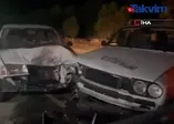İznik’te 2 otomobil kafa kafaya çarpıştı