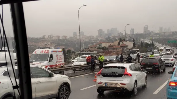 Son dakika: İstanbul'da yağış nedeniyle trafik yoğunluğu oluştu! İstanbul anlık yol durumu-1