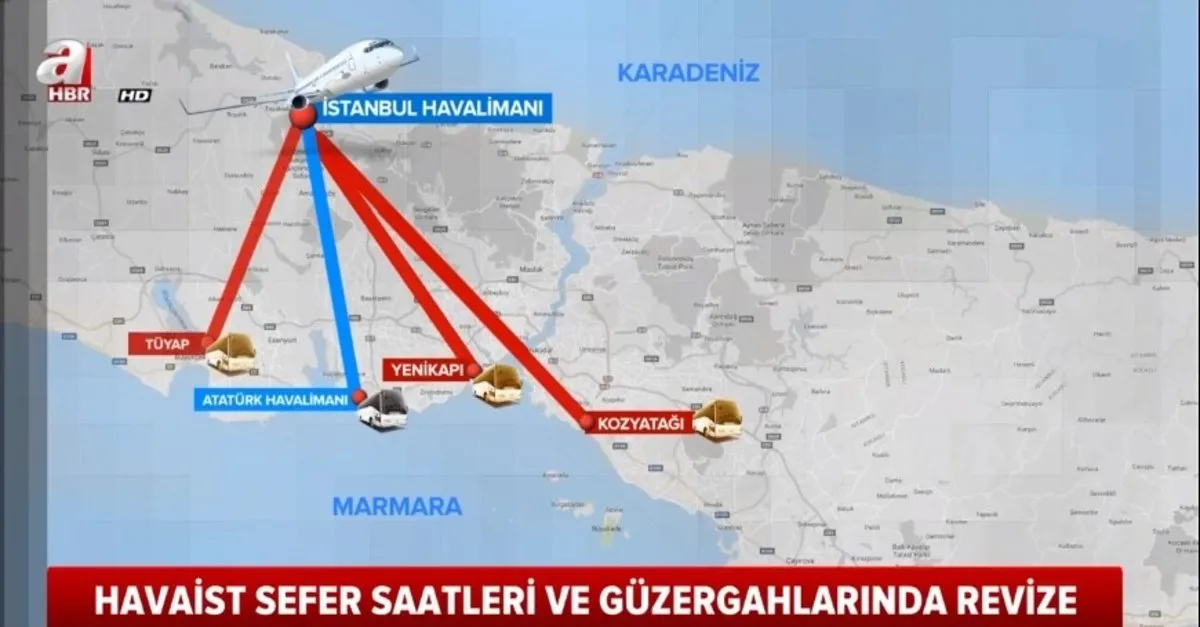 Istanbul Havalimani Na 7 24 Ulasim Haritasi Istanbul Havalimani Na Nasil Gidilir Takvim