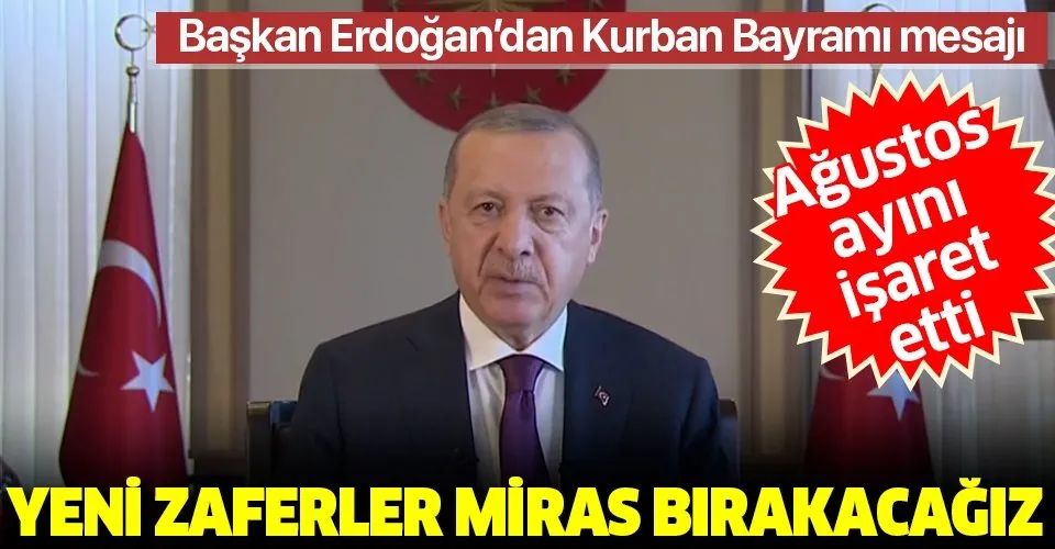 Başkan Erdoğan'dan Kurban Bayramı mesajı