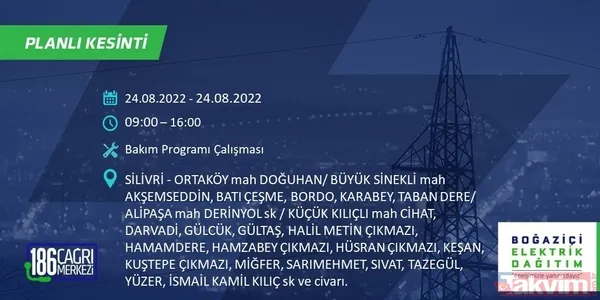 1.5 - 8 saat sürebilir! İstanbul'u etkileyecek elektrik kesintisi: Bağcılar, Eyüpsultan, Fatih... Mahalle mahalle sokak sokak tüm detaylar - 46