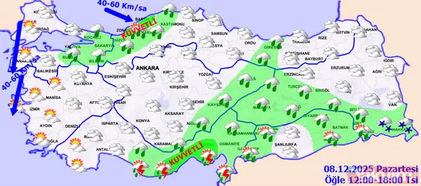 Soğuk dalga güçleniyor! Sarı kodlu kar ve fırtına alarmı verildi! İstanbul buz kesecek - 5